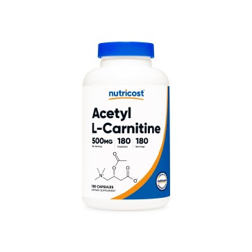 Nutricost, Acetyl L-Carnitine Capsules 500 MG 180 CAPS Nutricost