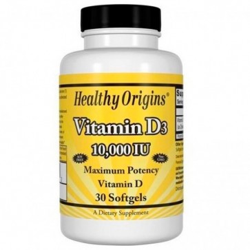 Vitamina D3 10.000IU (30 softgels) - Healthy Origins Healthy Origins