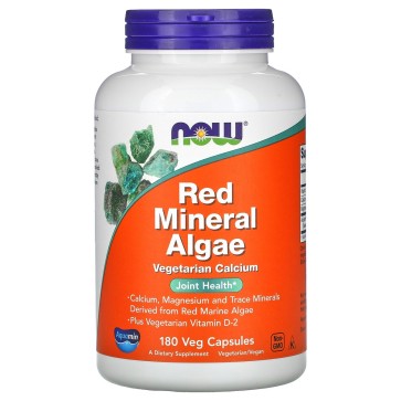 Red Mineral Algae (180 Veg Capsules) - Now foods Now