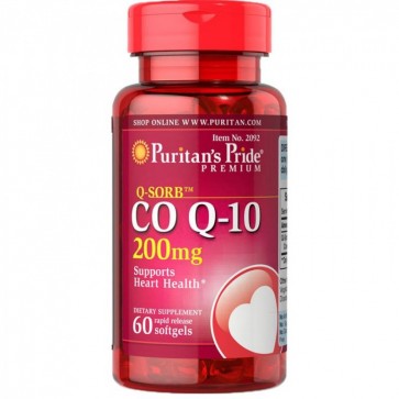 Coq10 200mg 60 Softgels PURITAN Puritan
