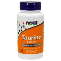 Taurina 500 mg 100 cápsulas NOW Foods NOW