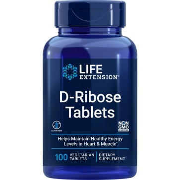 D-Ribose Tablets, 100 Vegetarian Tablets Life Extension Life Extension