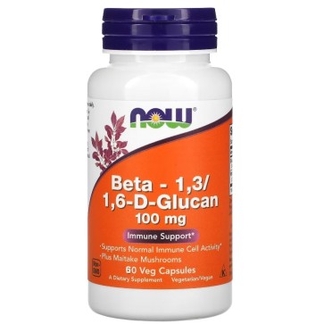 BETA 1,3/1,6 GLUCAN  60 VCAPS Now foods Now