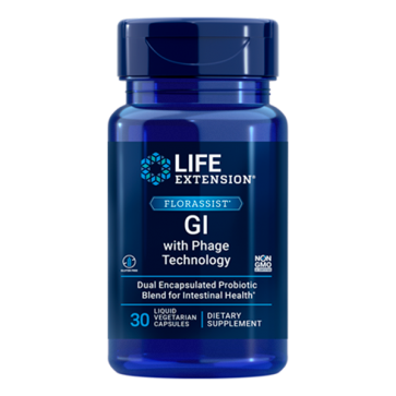 FLORASSIST® GI with Phage Technology 30 liq veg caps  LIFE Extension Life Extension