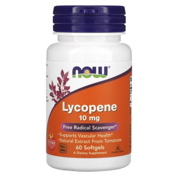 Lycopene 10 mg (60 Softgels) - Now foods Now