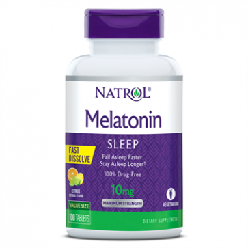 Melatonin 10mg/serv F/D Tab-100 HFF V3 flavor: Citrus NATROL Natrol