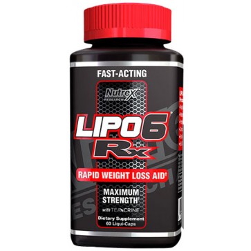 Lipo 6 Rx (60 cápsulas) - Nutrex