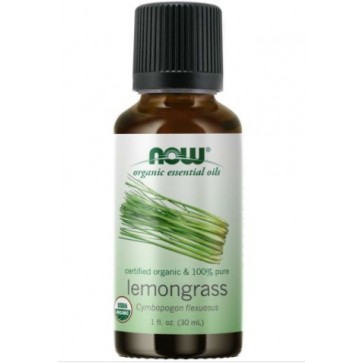 ORGANIC LEMONGRASS OIL 1 oz NOW Foods NOW Essential Oils