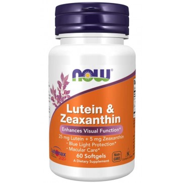 LUTEIN & ZEAXANTHIN (LUTEMAX 2020) 60 SGELS Now foods NOW