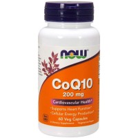 CoQ10 200mg (60 cápsulas) - Now Foods