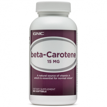 Beta Caroteno 15mg (360 softgels) - GNC GNC