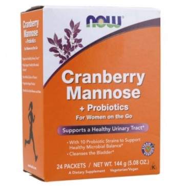 Cranberry Mannose + Probiotics 20 Packets for women Now foods NOW
