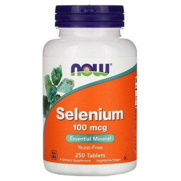 Selenium, 100 mcg, 250 Tablets Now