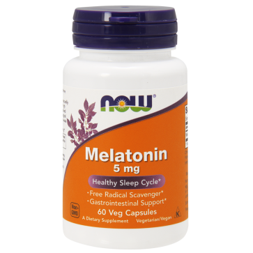 Melatonina 5mg (60 V Caps) - Now Foods