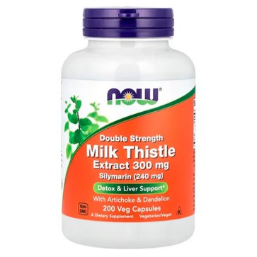 Milk Thistle Extract, 300 mg, 200 Veg Capsules Now foods Now