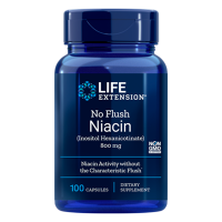 No Flush Niacin 800 mg. 100 capsules LIFE Extension Life Extension