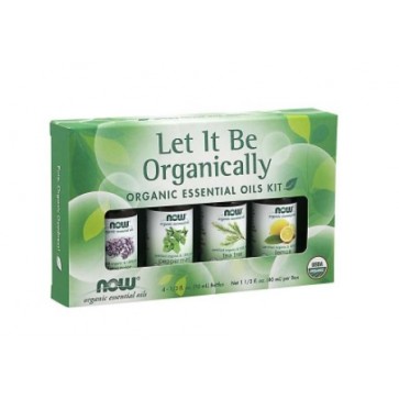 Let it be Organically Organic oil Kit NOW Foods NOW Essential Oils