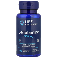L-Glutamine 500 mg, 100 vegetarian capsules Life Extension Life Extension