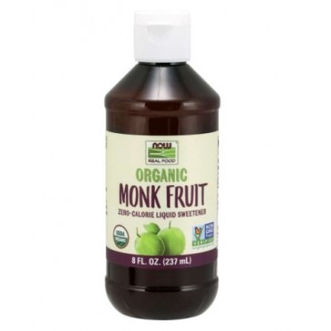 Organic Monk Fruit Zero Calorie Sweetener 237ml NOW Foods Now