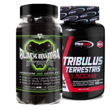 Combo: Tribulus Terrestris 1,500mg - Pro Size + Black Mamba - Innovative Pro Size Nutrition