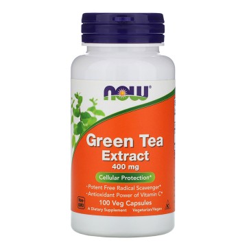 Green Tea Extract, 400 mg, 100 Veg Capsules Now Now