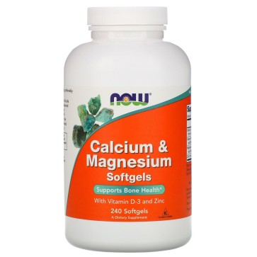 Calcium  Magnesium, 240 Softgels Now foods Now