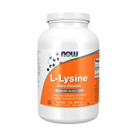 L-Lysine Pure Powder, 1 lb (454 g) - Now Foods