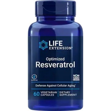 Optimized Resveratrol 60 vegetarian capsules LIFE Extension Life Extension