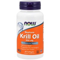 Krill Oil 500mg (60 softgels) - Now Foods