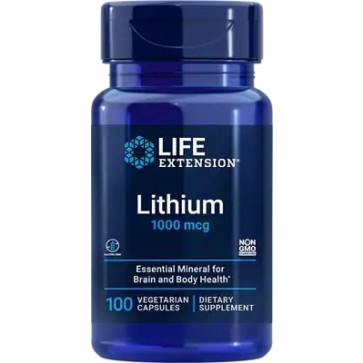 Lithium  1000mg 100 vcaps LIFE Extension Life Extension