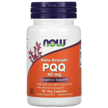 PQQ 40mg EXTRA STRENGTH  50 VCAPS Now Now