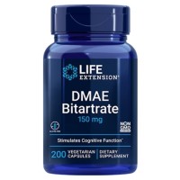 DMAE Bitartrate Dimethylaminoethanol 150 mg, 200s Life Extension Life Extension