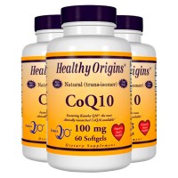 Combo: 3 CoQ10 100mg (60 softgels) - Healthy Origins