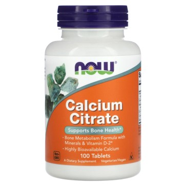NOW Foods, Calcium Citrate , 100 Tablets Now