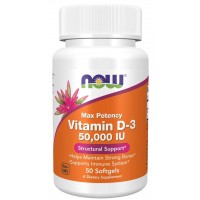 VITAMINA  D3 50.000 IU 50 SGELS Now foods