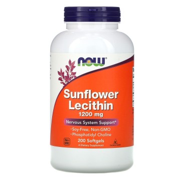 Sunflower Lecithin, 1,200 mg, 200 Softgels Now Now