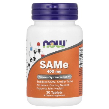 SAMe, 400 mg, 30 Tablets Now Now