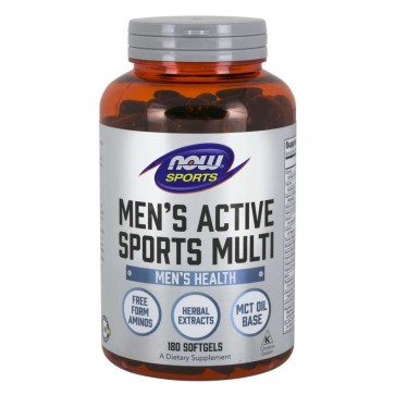 Mens Active Sports Multi 180 Softgels NOW Foods NOW