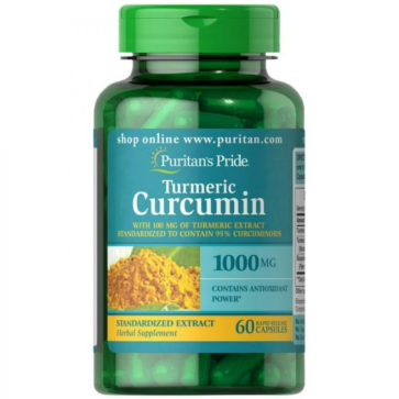 Turmeric Curcumin 1000 mg with Bioperine 5 mg 60 Capsules PURITAN Puritan