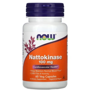 Nattokinase 100 mg 60Veg Capsules NOW Foods NOW