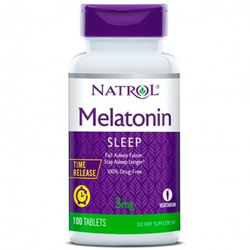 Melatonina 3mg Time Release (100 tabletes) - Natrol