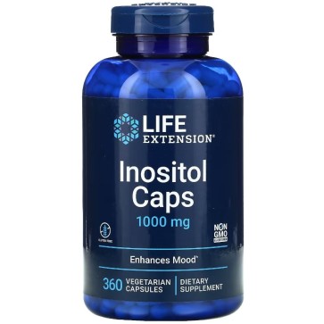 Inositol Caps 1000 mg, 360 vegetarian capsules LIFE Extension Life Extension