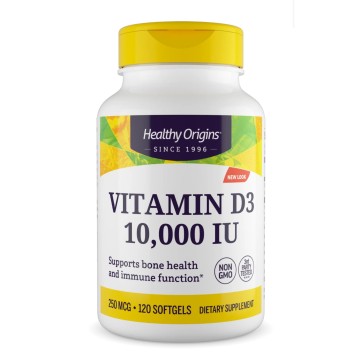 Vitamina D3 10.000 120s HEALTHY Origins com Mct Oil Healthy Origins