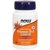 Vitamina D3 5000 (240 softgels) - Now Foods