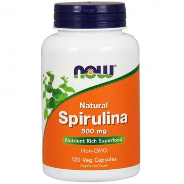 Spirulina 500mg (120 cápsulas) - Now Foods