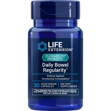 Life Extension, Florassist Probiotic, Daily Bowel Regularity, 30 Vegetarian Capsules (57.5 mg Per capsule) Life Extension