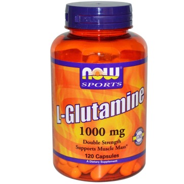 L-Glutamine, 1,000 mg, 120 Veg Capsules Now Now