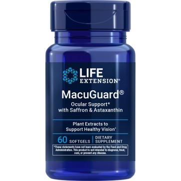 MacuGuard, Ocular Support with Saffron & Astaxanthin, 60 Softgels Life Extension Life Extension