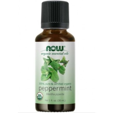 ORGANIC PEPPERMINT OIL 1oz NOW Foods NOW Essential Oils
