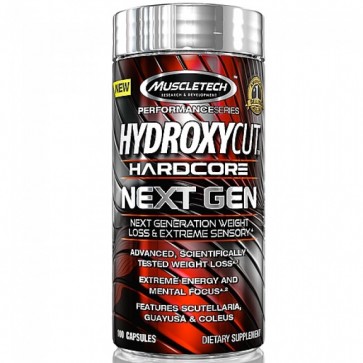 Hydroxycut Hardcore Next Gen (100 Cáspulas) - MuscleTech